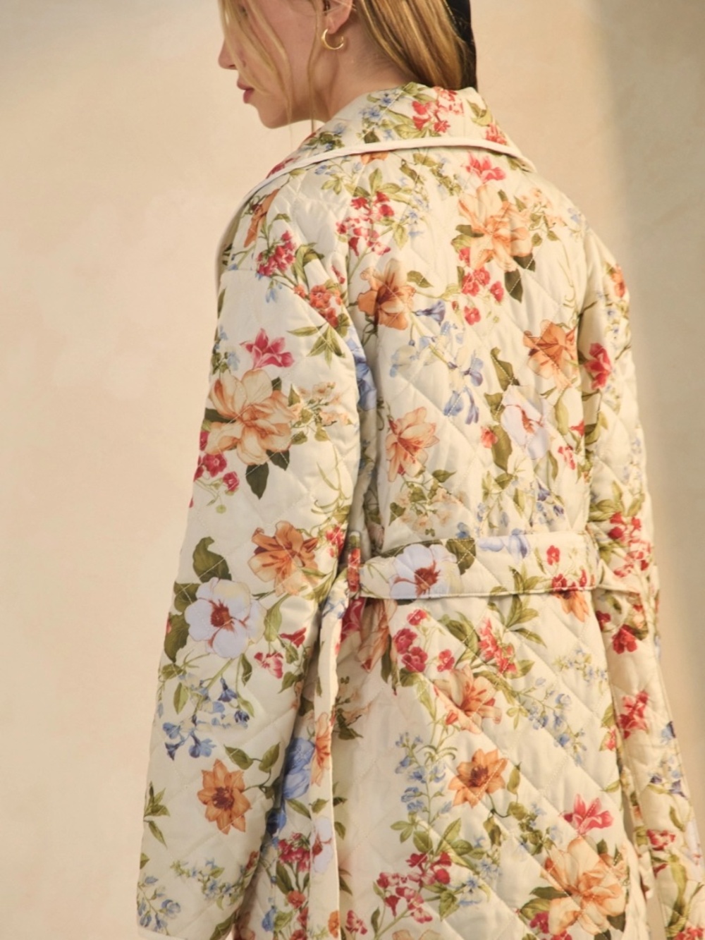 Spring Floral Quilted Jacket - Picture 9 of 9
